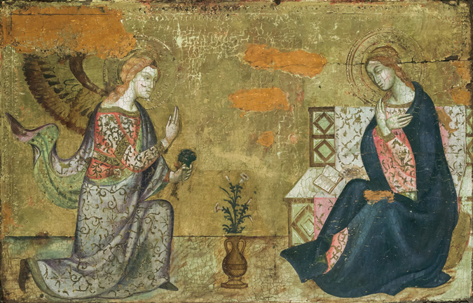 Appraisal: ITALIAN SCHOOL Possibly th th Century Untitled oil and gilt