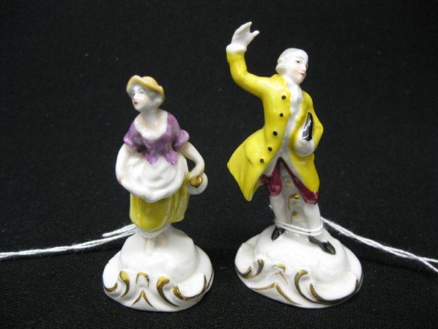 Appraisal: Pair of German Porcelain Figurines of man woman tall