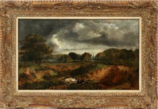 Appraisal: FOLLOWER OF JOHN CONSTABLE OIL ON CANVAS TH C FOLLOWER