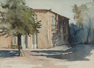 Appraisal: Watercolor Nikolai Alexandrovich Benois Nikolai Alexandrovich Benois Russian - Cassis