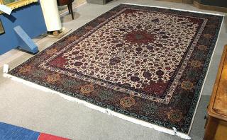 Appraisal: Persian Tabriz carpet Persian Tabriz carpet ' x '