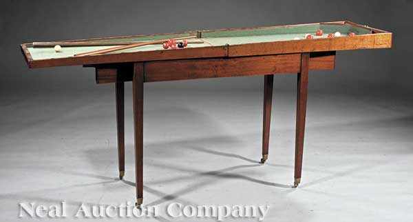 Appraisal: A George III Figured Mahogany Bagatelle Table late th c