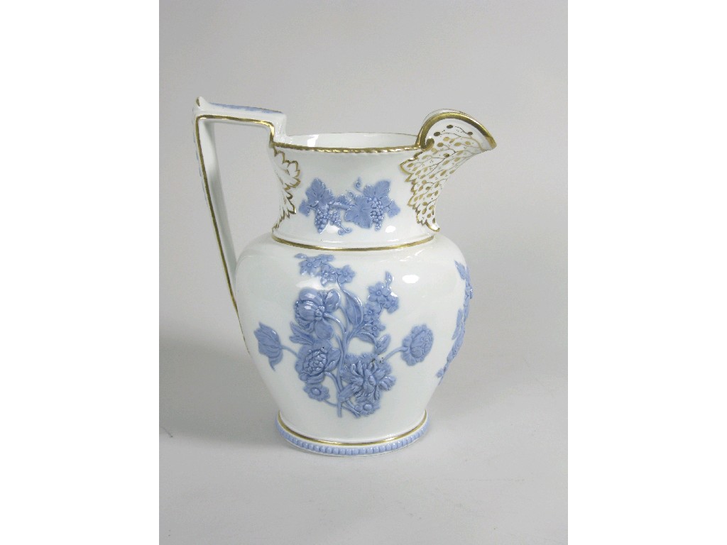 Appraisal: A Victorian Hicks Meigh Jug moulded floral design and vine