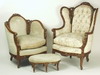 Appraisal: LIVING ROOM SUITE - Circa - four piece upholstered living