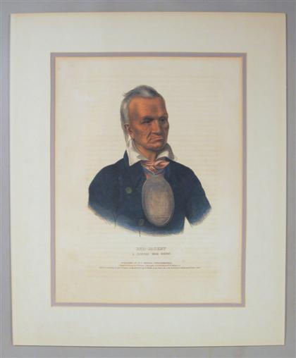 Appraisal: pieces Hand-Colored Lithograph McKenney Thomas L Hall James History of