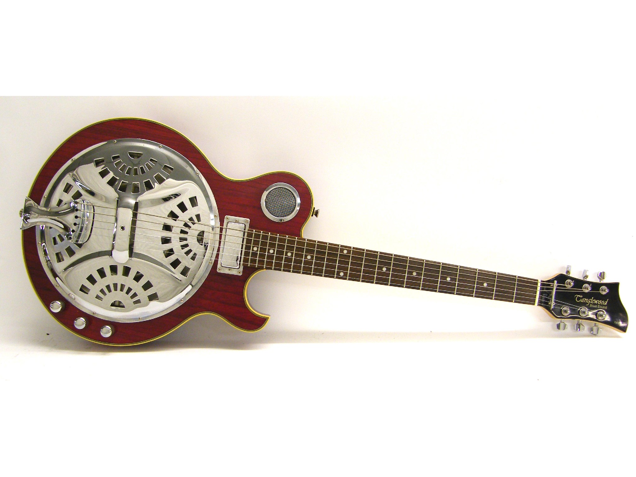 Appraisal: Tanglewood Blue Sound TBS electric resonator guitar red finish electrics