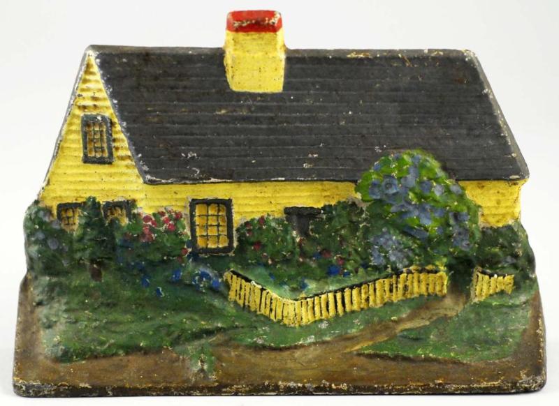 Appraisal: Cast Iron Cottage Doorstop Condition Excellent Plus Size - T