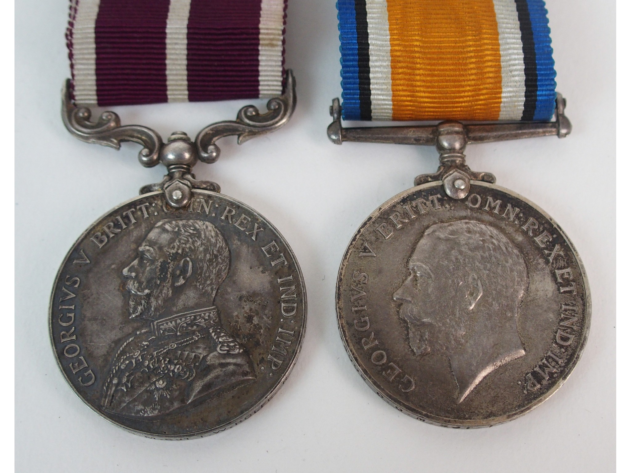 Appraisal: A George V War medal and Meritorious Service medalto Co