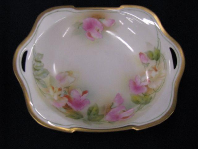 Appraisal: R S Germany Porcelain Master Berry Bowl floral with gold