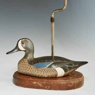 Appraisal: H V Shourds Blue Wing Teal Drake Decoy signed on