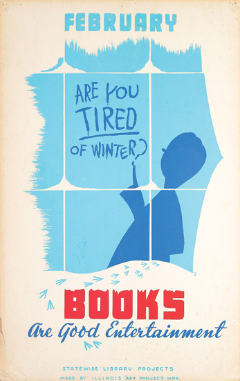 Appraisal: VARIOUS ARTISTS BOOKS AND READING WPA Group of posters Circa