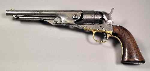 Appraisal: A Colt Model Army revolver with rebated six shot cylinder