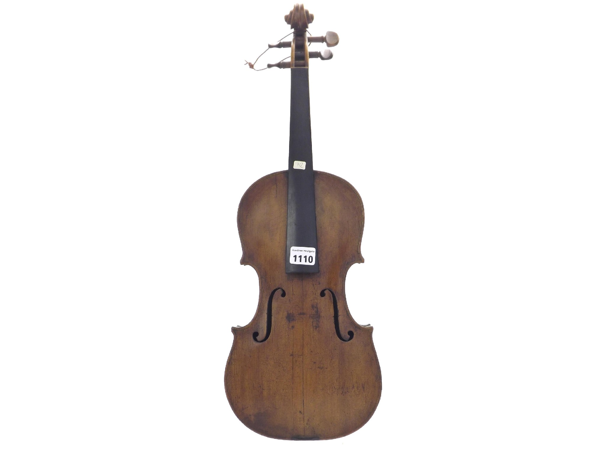 Appraisal: Interesting late th early th century violin bearing a repairer's