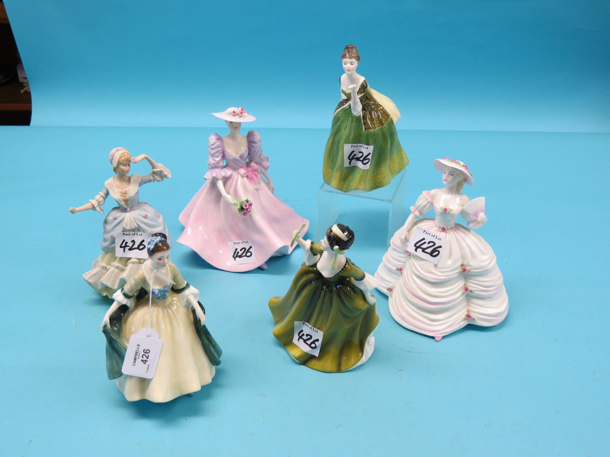 Appraisal: Three Royal Doulton figures Elegance HN Fleur HN and Simone