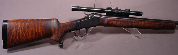 Appraisal: A customized Winchester Model Low Wall single shot rifle Serial