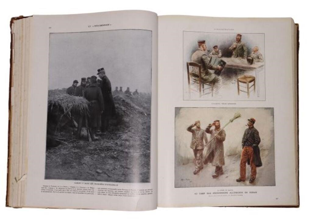 Appraisal: FRENCH BOOKS L'ALBUM DE LA GUERRE - vols Library shelf