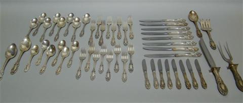 Appraisal: TOWLE 'GRAND DUTCHESS' SILVER FLATWARE PART-SERVICE The set comprising eight