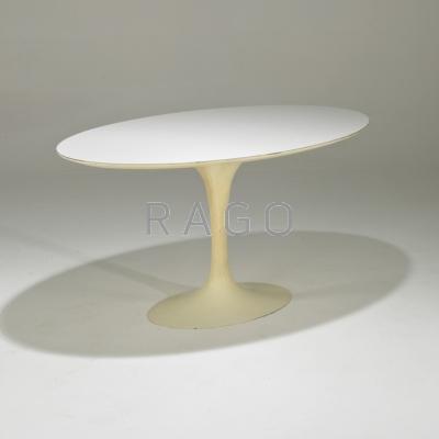 Appraisal: EERO SAARINEN KNOLL ASSOCIATES Tulip dining table USA s Enameled