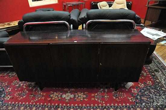 Appraisal: A DANISH ROSEWOOD SIDEBOARD with three doors