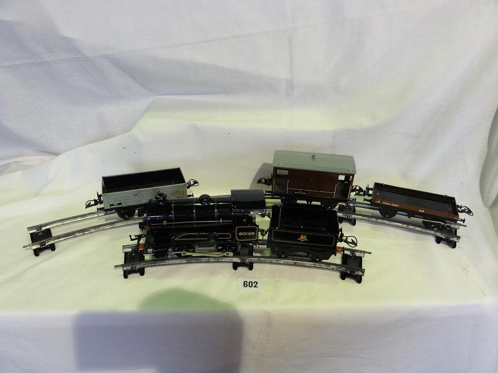 Appraisal: A Hornby railway set a O gauge clockwork black engine