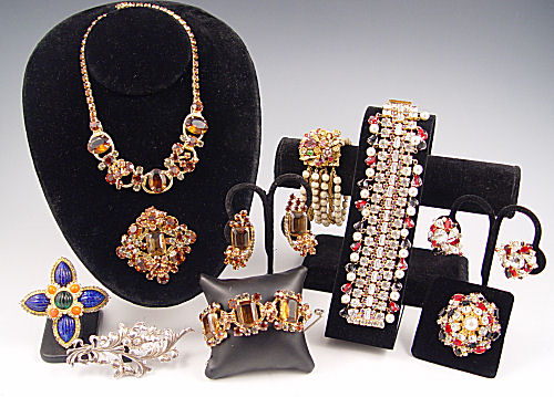 Appraisal: A GREAT COLLECTION OF SIGNED VINTAGE COSTUME JEWELRY- CINI DeLILLO