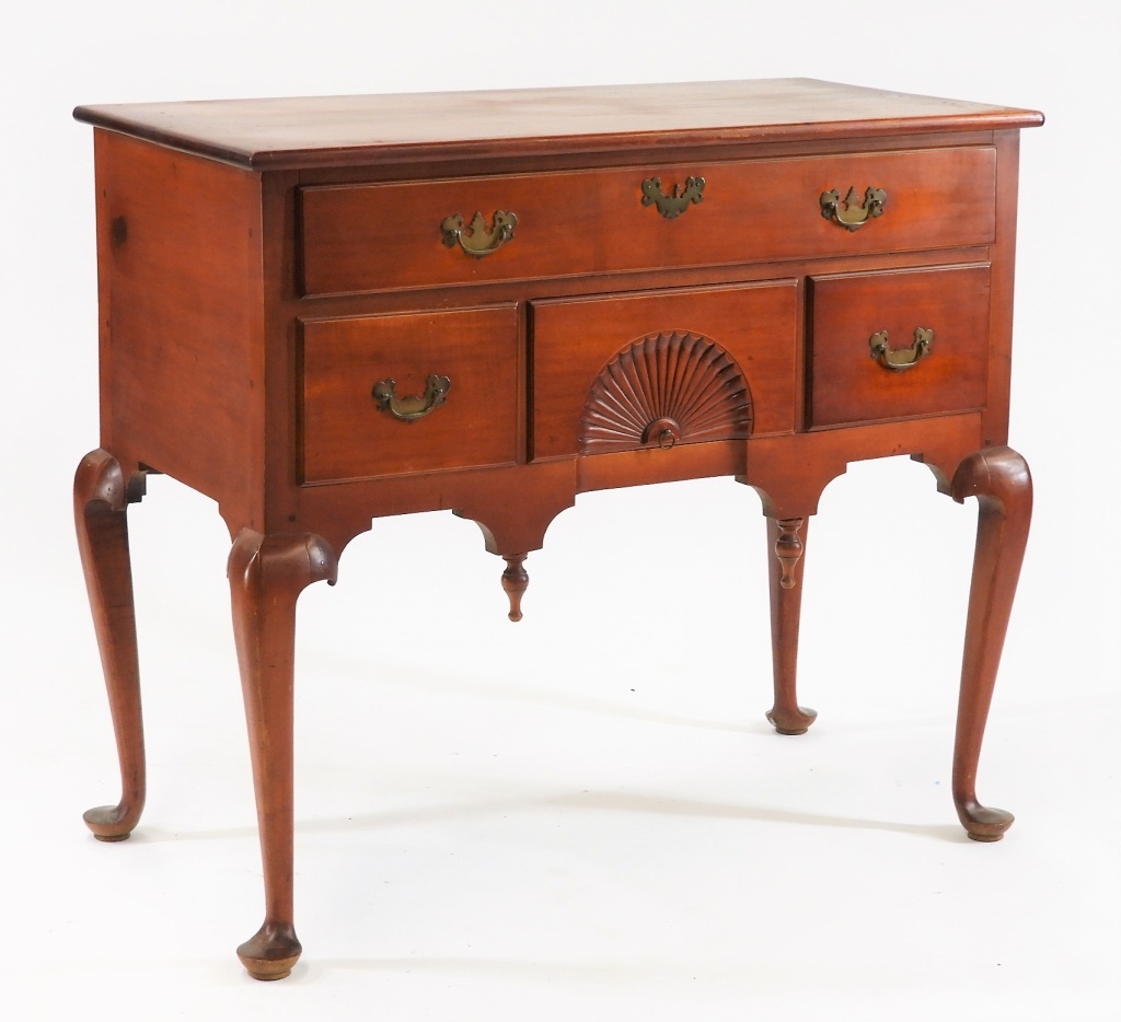 Appraisal: C QUEEN ANNE LOWBOY DRESSING TABLE New England Circa One