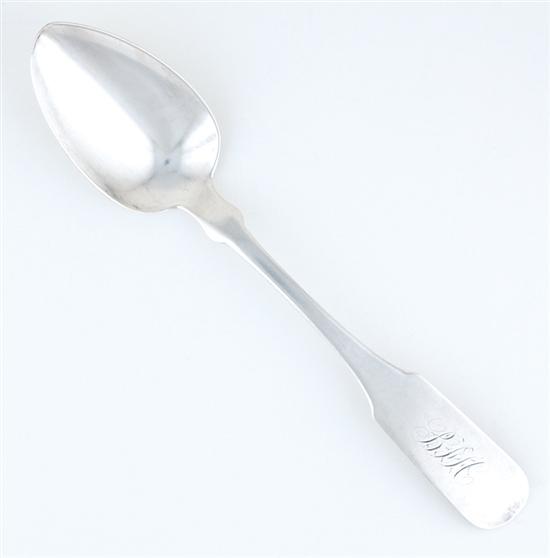 Appraisal: Southern coin silver spoon by John Ewan Charleston South Carolina