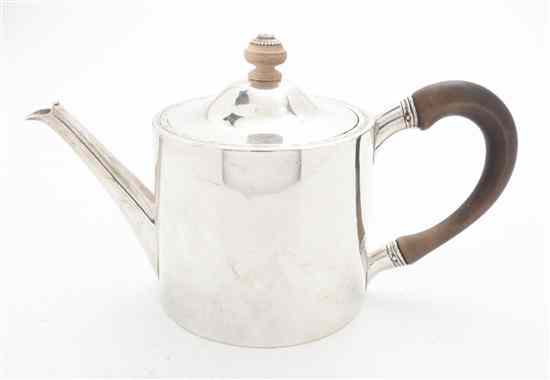 Appraisal: A George III Silver Teapot John Parker Edward Wakelin London