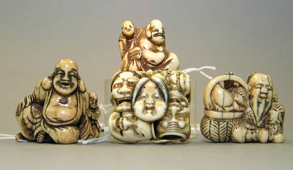 Appraisal: Property of various owners th Century Including two seated figures