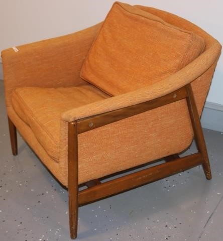 Appraisal: A MID-CENTURY SCANDINAVIAN MODERNIST ASH LOUNGECHAIR FOLKE OHLSSON PRODUCED BY