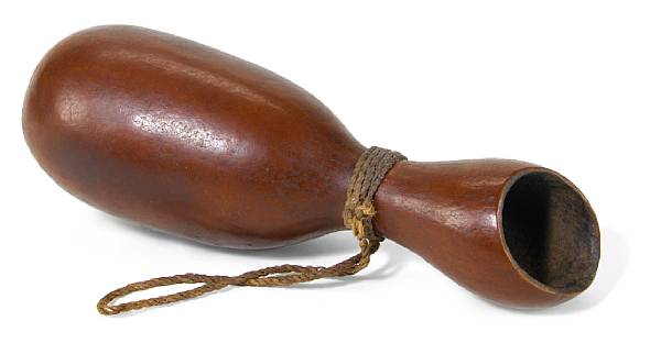 Appraisal: A Hawaiian gourd line or fish hook container poho aho