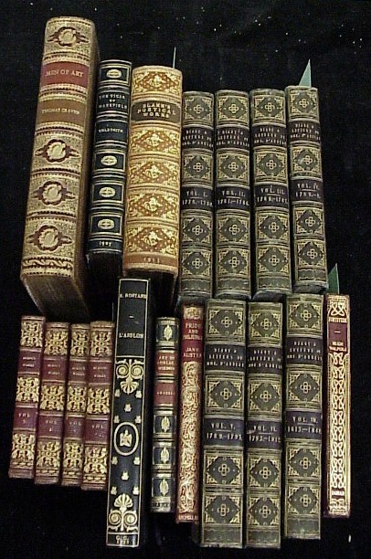 Appraisal: BOOKS Leather bindings including Diary and Letters of Mme D'Arbiay