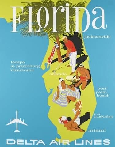 Appraisal: David Klein posters for Delta Air Lines A group David