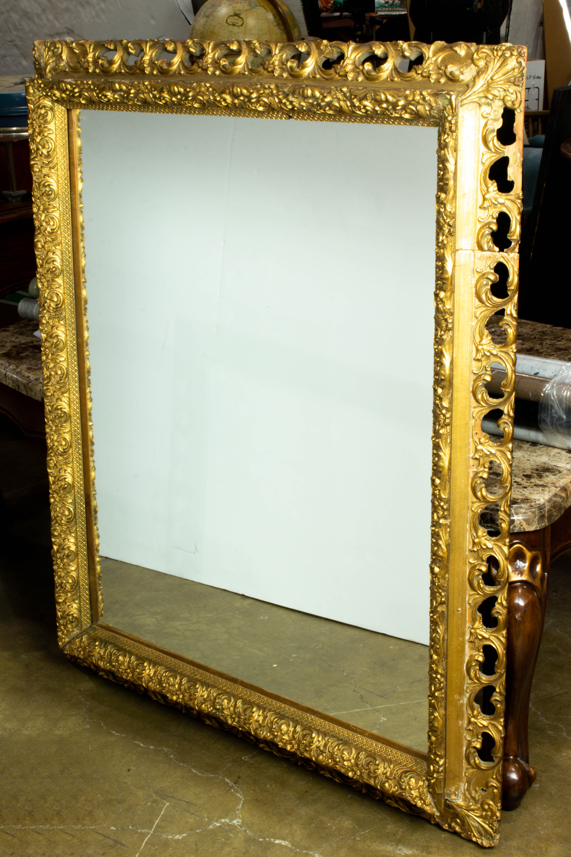 Appraisal: ROCOCO STYLE MIRROR H X Rococo style mirror h x