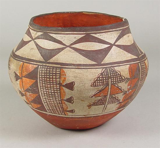 Appraisal: Central American Pottery Bowl Circa With some repainting of decoration