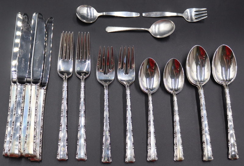 Appraisal: STERLING PC LUNT MADRIGAL STERLING FLATWARE Lunt Madrigal sterling flatware