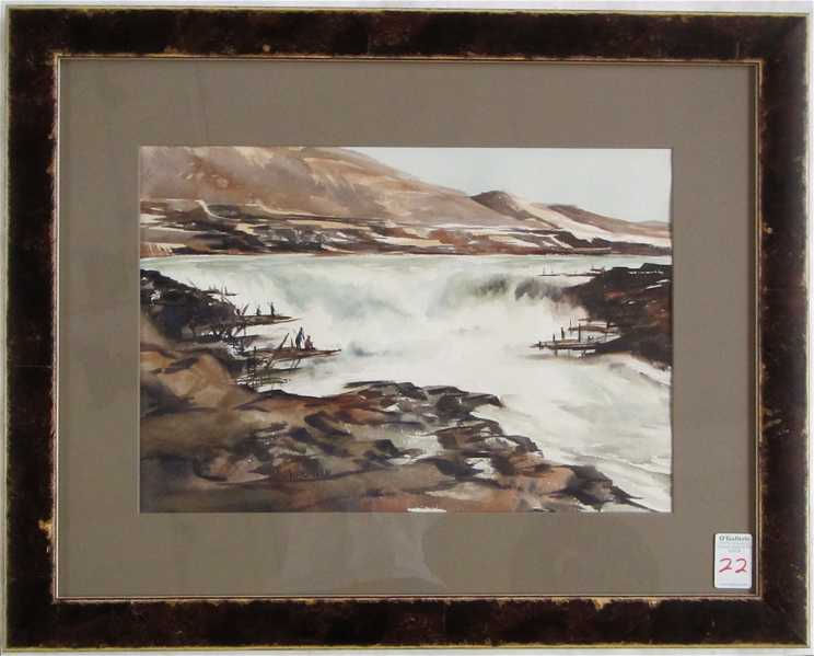 Appraisal: GAYLE WEISFIELD WATERCOLOR ON PAPER Hood River Oregon st century