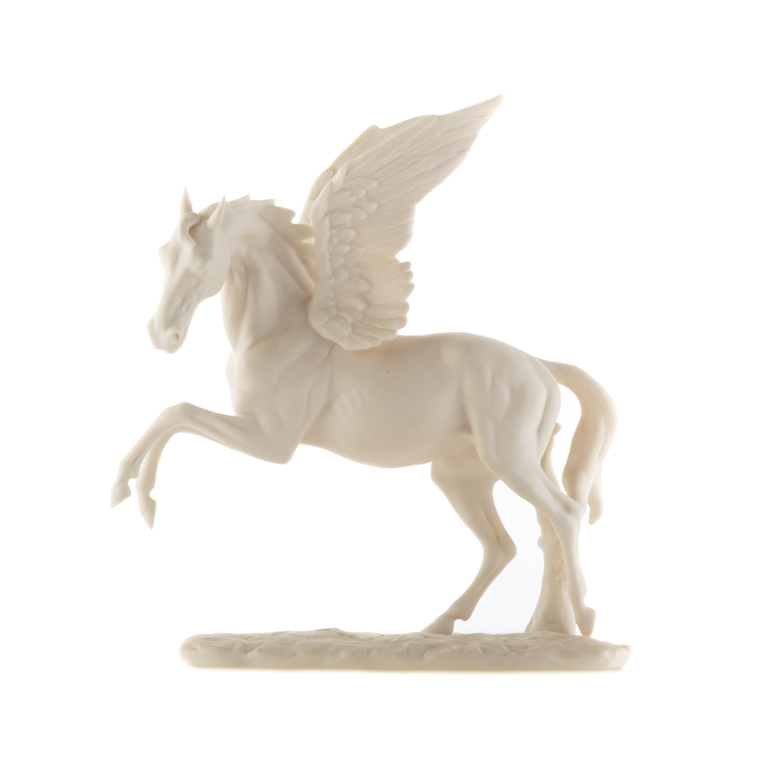 Appraisal: Laszlo Ispanky white porcelain Pegasus in H Condition Additional comments