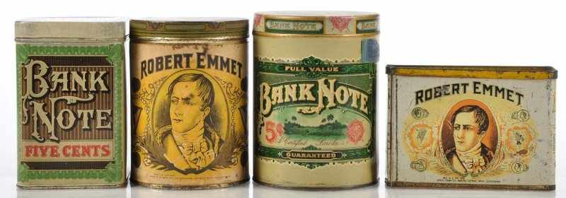 Appraisal: Lot of Cigar Tins Description Nice lot includes round and