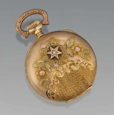 Appraisal: A Ladies' Waltham Tri Color Gold Hunters Case Pocket Watch