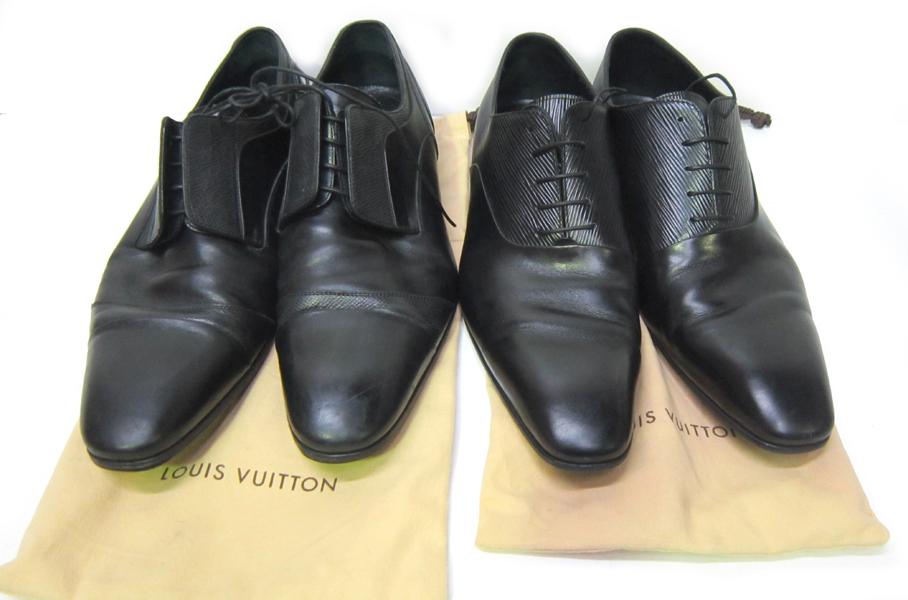 Appraisal: TWO PAIRS OF MEN'S LOUIS VUITTON SHOES ESTIMATED SIZE TWO