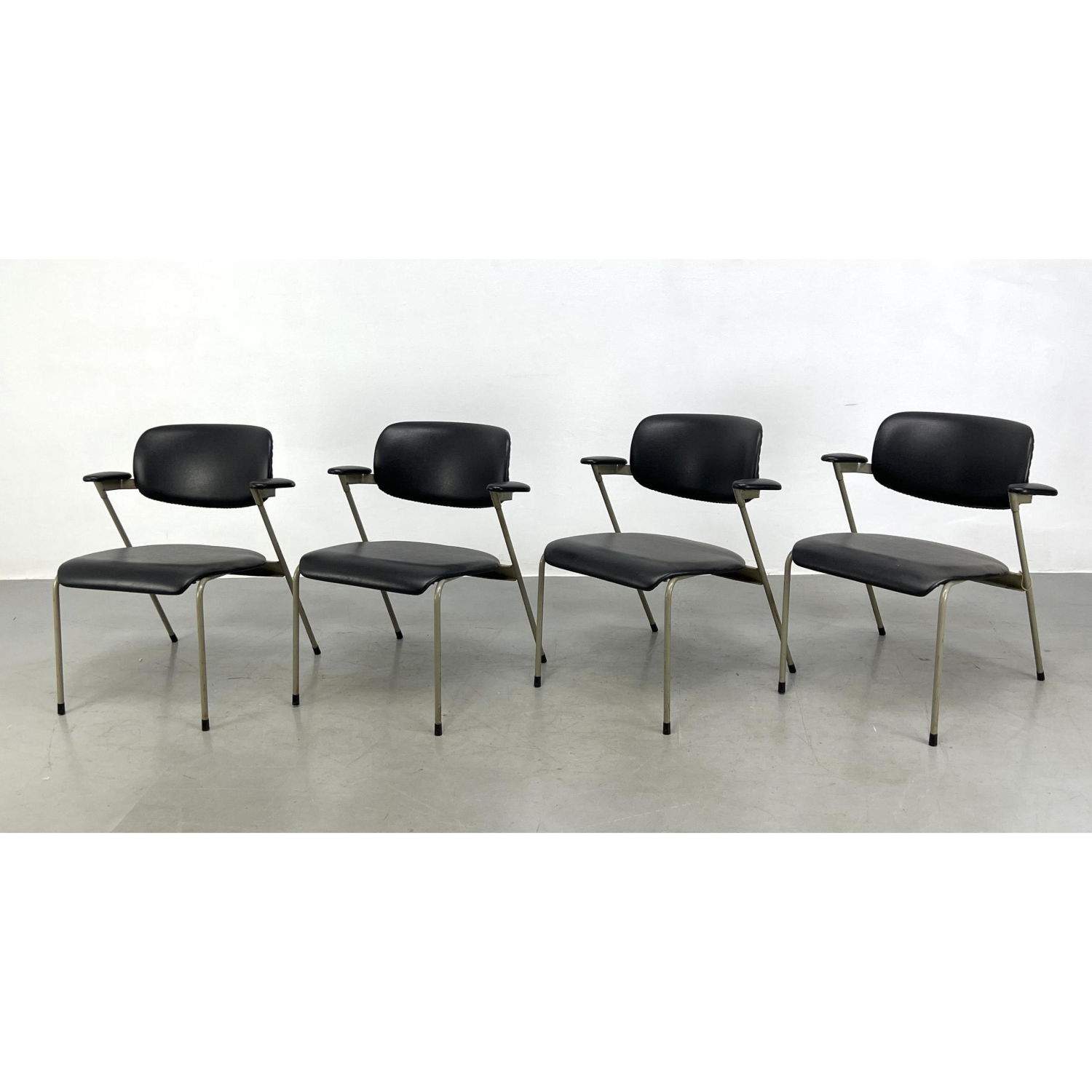 Appraisal: Set of dining chairs by Willy van der Meeren Black