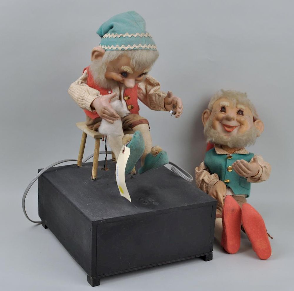 Appraisal: A Vintage German Mechanical Elf A Seated Elf probably part