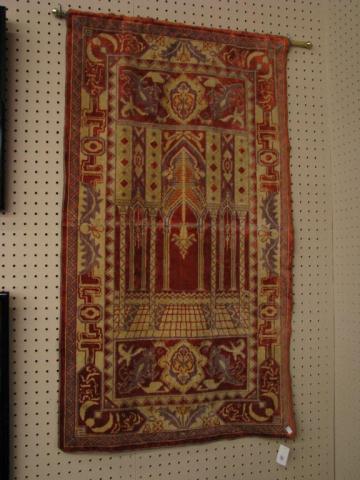 Appraisal: A Persian prayer-motif tapestry x good condition