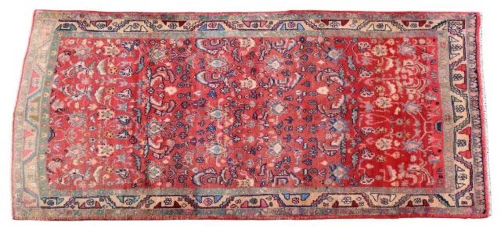 Appraisal: Hand-tied Persian Lilian rug Iran approx ' l ' w