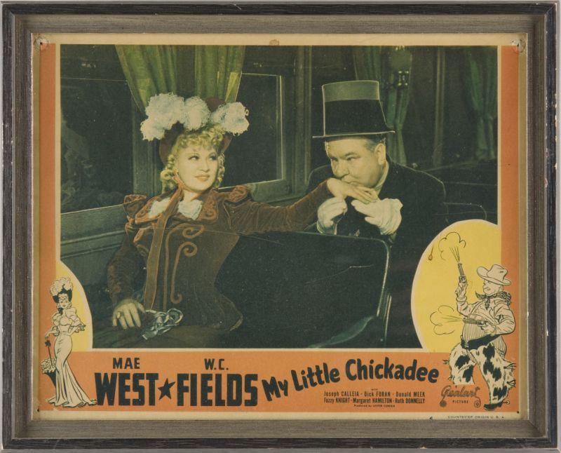 Appraisal: My Little Chickadee Realart R- lobby card promoting the re-release