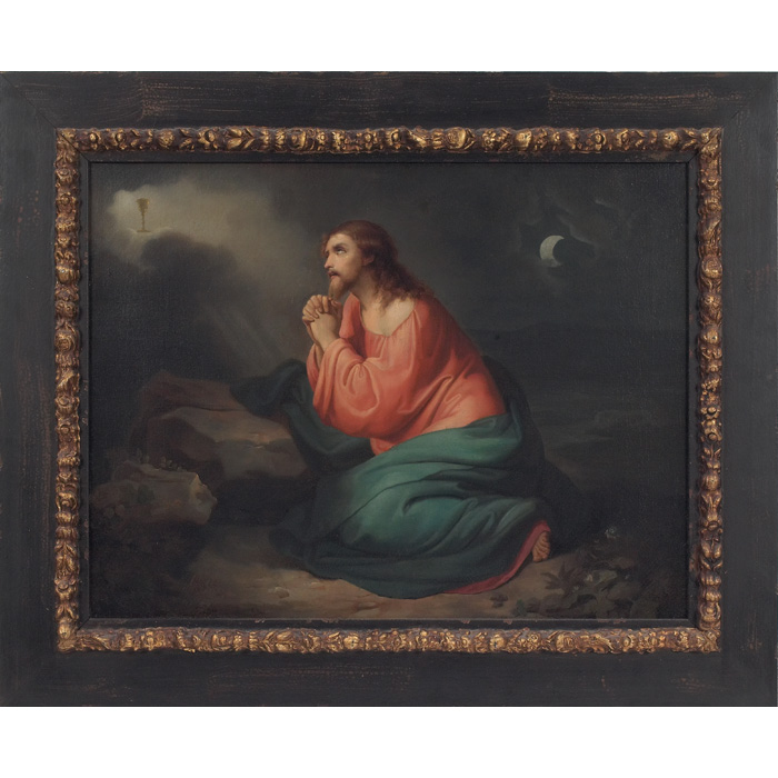 Appraisal: Eduardo Tojetti Italian American - Praying c oil on canvas