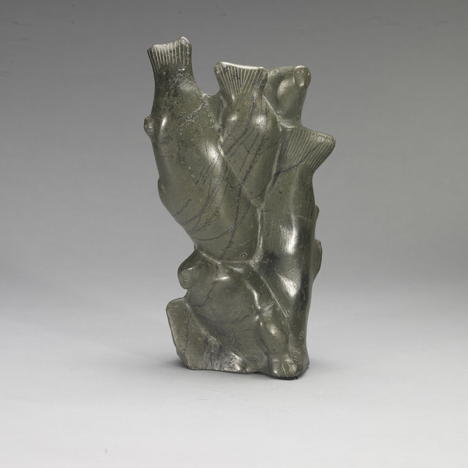 Appraisal: JOE JAW - E - Cape Dorset ANIMAL TOTEM stone