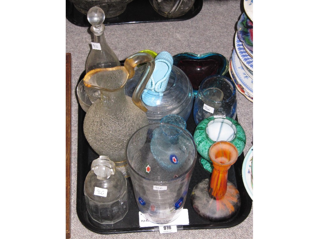 Appraisal: Baccarat decanter and various other decorative glass items