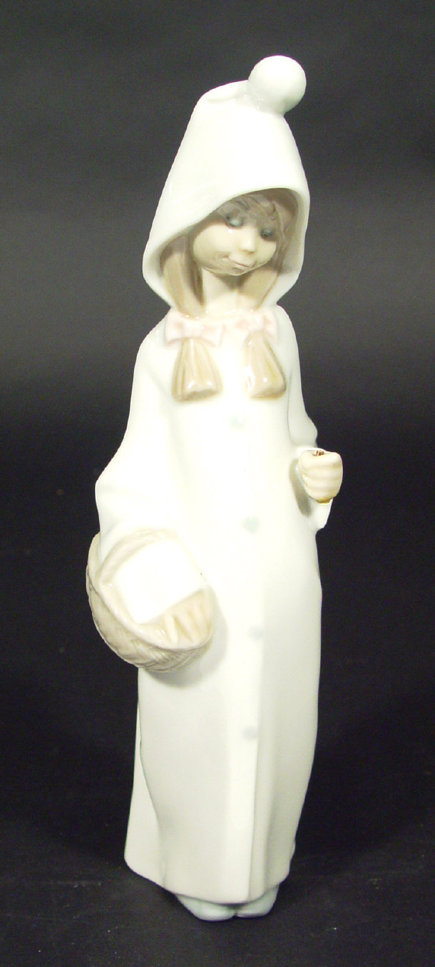 Appraisal: Lladro porcelain 'Shepherdess With Basket' printed and impressed factory mark